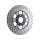 Dominator 2-Piece Brake Rotor Black Rear