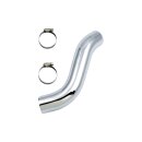 2 into 1 Headpipes Replacement Heat Shields Front Chrome