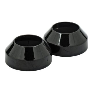 Gabel Staubkappen schwarz für Harley Dyna 06-17 49mm Gabel