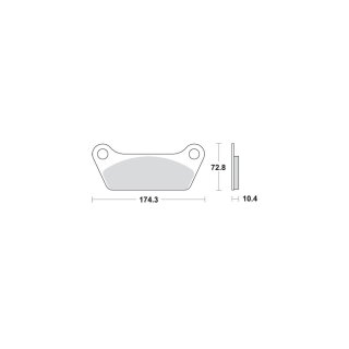 Organic Replacement Brake Pads