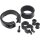 CABLE CLAMP 1 1/4-1 1/2" DUAL THROTTLE / CLUTCH CABLE, BLACK