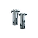 3-1/2" Peg Mounts With 3/8"-16 Mount Bolts Chrome