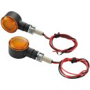 D-Light SOL LED Turn Signal Black Satin Orange LED