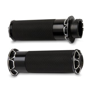 ARLEN NESS Beveled Fusion Griffe schwarz für Harley 96-22