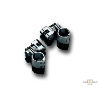 Peg Mounts with 1-1/4" Magnum Quick Clamps Chrome
