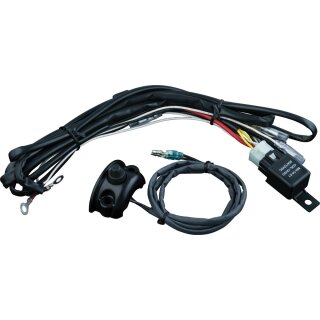 Driving Light Wiring & Relay Kit with Control Mounted Switch, Black Driving Light Wiring & Relay Kit with Control Mounted Switch