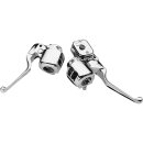 Chrome BK&CL Lever Bracket Clamp 96Up Clutch Lever...