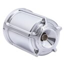 Beveled Reusable Oil Filter Chrome