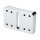 Blokks License Plate Mounting Adapter Chrome