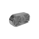 Maltese Cross Dual LED Rücklicht Chrome LED