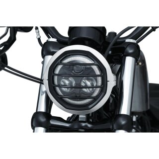 Dillinger Headlight Trim Ring Black Satin