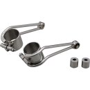 Vintage Headlight Bracket Silver Polished