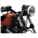 Vintage Headlight Bracket Silver Polished