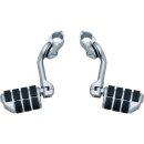 Tour-Tech Cruise Mounts with Dually ISO-Pegs Long Arm Chrome