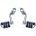 Tour-Tech Cruise Mounts with Dually ISO-Pegs Long Arm Chrome