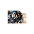 Forward controls Base Rubber black Dyna Forward Control Kit for Dyna
