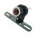 Classic Round Taillight with License Plate Bracket Chrome Black Dual Filament