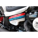Racing Side Cover Slotted Black Gloss