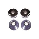 Heavy-Duty Polyurethane Handlebar Damper Kit Chrome Clear