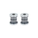 Heavy-Duty Polyurethane Handlebar Damper Kit Chrome Clear