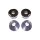 Heavy-Duty Polyurethane Handlebar Damper Kit Chrome Clear