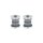 Heavy-Duty Polyurethane Handlebar Damper Kit Chrome Clear