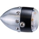 Retro LED Taillight Bezel: satin, Housing: satin Black LED