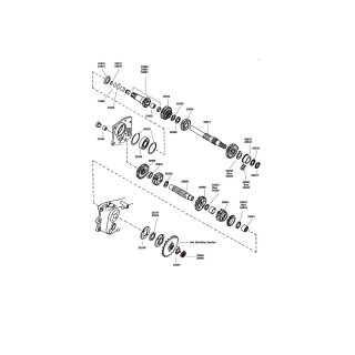 NUT-XL MAINSHAFT 54-70 W/SEAL