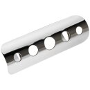 Drilled Exhaust Heat Shield Chrome 1,75"