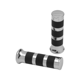 Zeta Grips Aluminium Black 1" Polished Cable operated