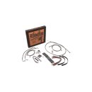 16" Bagger Bar Cable Kit Stainless Steel Clear Coat ABS