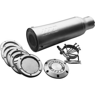 4" Racing Series Universal Slip-On Muffler Satin