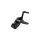 Forward Controls 11/16 Contour, No Pegs, Stock Clevis, Black Forward Control