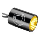 Atto Integral LED Blinker Black Powder Coated Clear LED