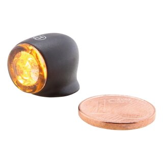 Proton Two LED Turn Signal/Taillight/Brake Light LED, Tinted Lens, Black Metal Housing Black Smoke LED
