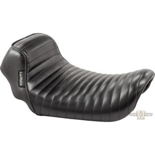 Sprocket Pleated Stitch Seat Black Vinyl