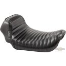 Sprocket Pleated Stitch Seat Black Vinyl