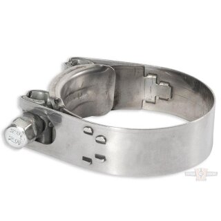 Exhaust,Clamp for Slip On Muffler, VA polished