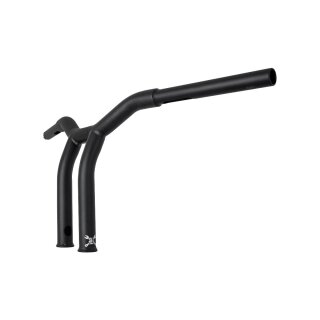 10" Dominator Raked Bar Handlebar Black 1 1/4" Satin