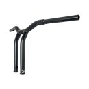 12" Dominator Raked Bar Handlebar Black 1 1/4" Gloss