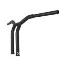 12" Dominator Raked Bar Handlebar Black 1 1/4"...