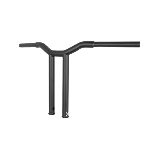 14" Dominator Straight Bar Handlebar Black 1 1/4" Satin