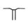 14" Dominator Straight Bar Handlebar Black 1 1/4" Satin