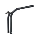 14" Dominator Raked Bar Handlebar Black 1 1/4"...