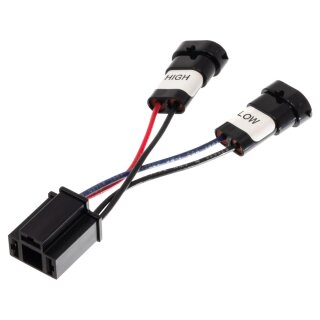 H9 and H11 to H4 Connector Headlight Adapter Pigtail