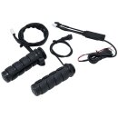 ISO Heated Grips Black 1" Gloss Throttle By Wire