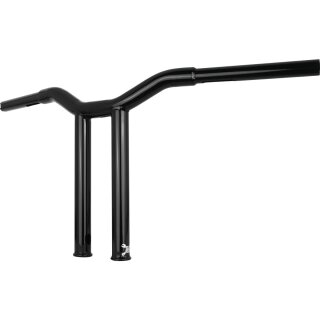 12" Dominator Straight Bar Handlebar Black 1 1/4" Gloss