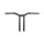 14" Dominator Straight Bar Handlebar Black 1 1/4" Gloss