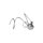 1/4" Custom Stainless Steel Push Button Switch Black