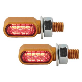 Little Bronx LED Turn Signals/Taillight/Brake Light Gold Tinted LED